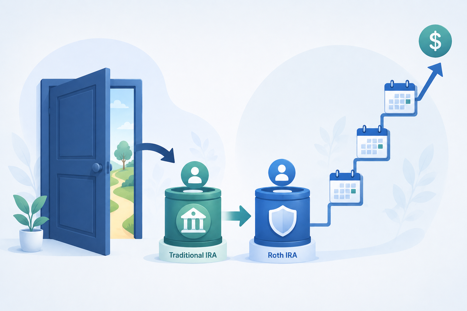 Backdoor Roth IRA and Roth conversion ladder: how high earners access tax free growth